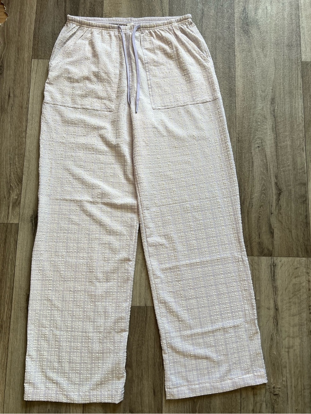 Lululemon Seersucker Check Mid-Rise Pull-On Pant Lavender